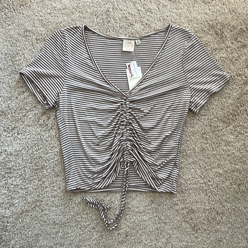 Brown striped shirt
